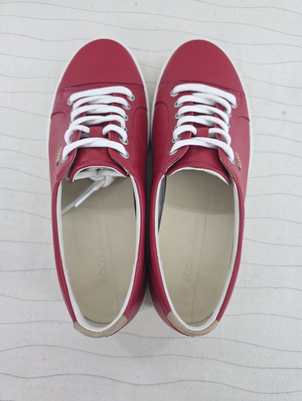 ECCO Womens Soft 7 Red Leather Casual Shoes 430003-01466 Sz 41 EU/ 10-10.5 US - Picture 6 of 11